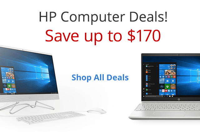 Save up to $170 on select HP computers