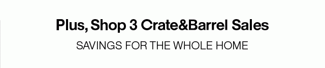 Shop 3 Crate and Barrel Sales