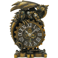 Steampunk Dragon Clock