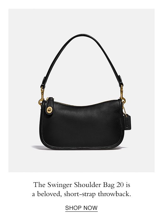 The Swinger Shoulder Bag 20 is a beloved, short-strap throwback. SHOP NOW