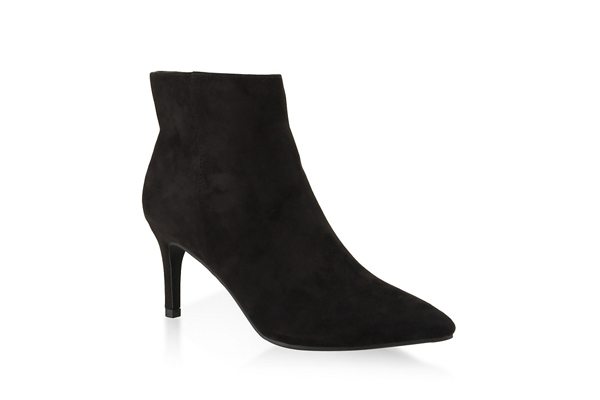 Pointed Toe Mid Heel Booties