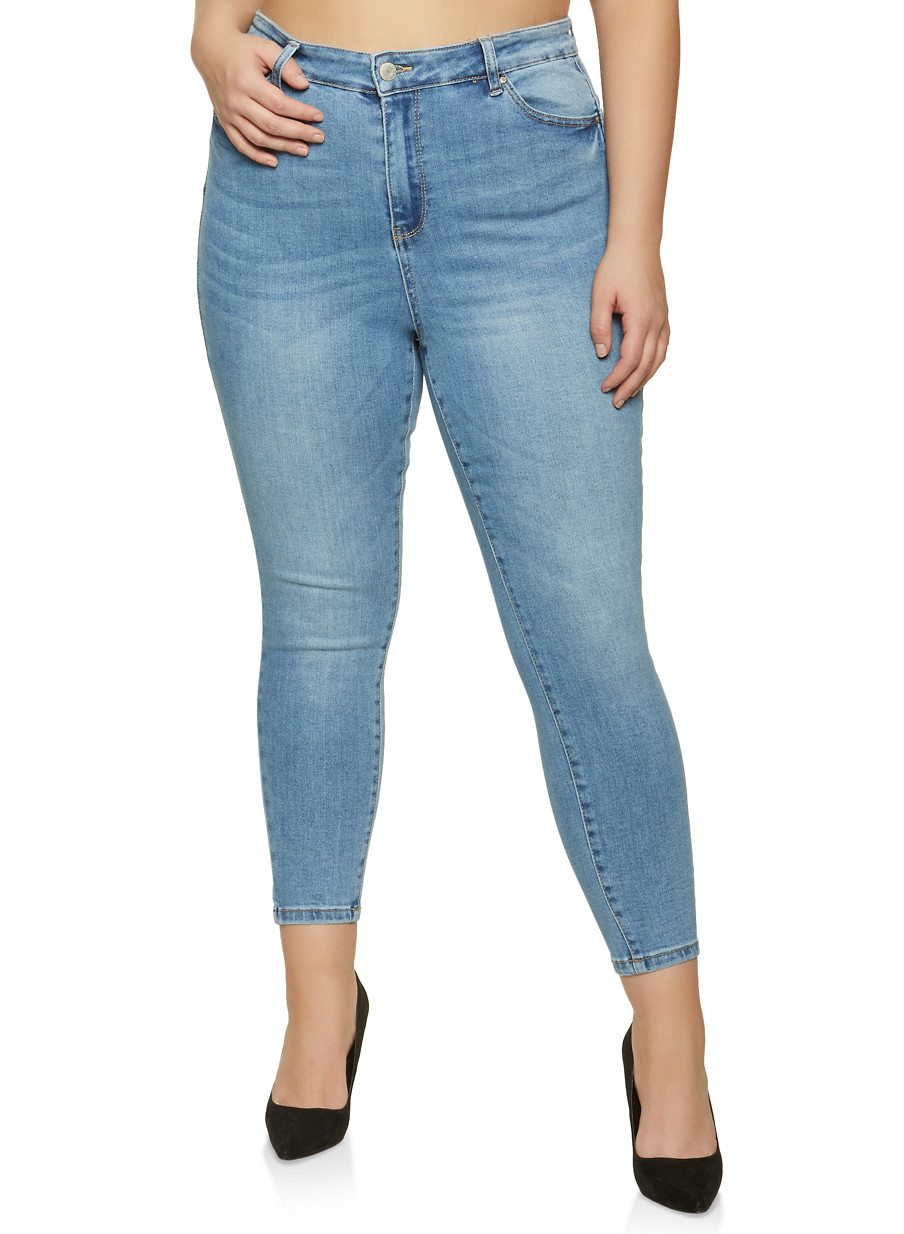 Plus Size WAX High Rise Skinny Jeans