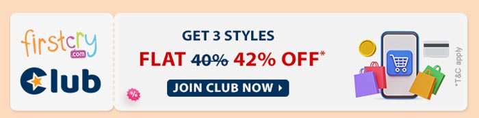FirstCry Club Get 3 styles @ 42% OFF*
