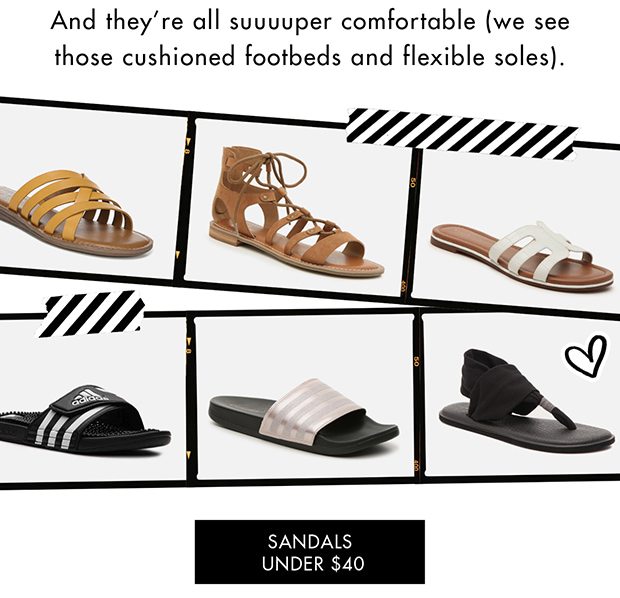 SANDALS UNDER $40