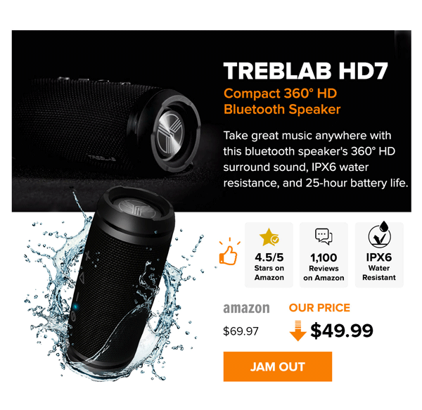 TREBLAB Bluetooth Speaker | Jam Out 