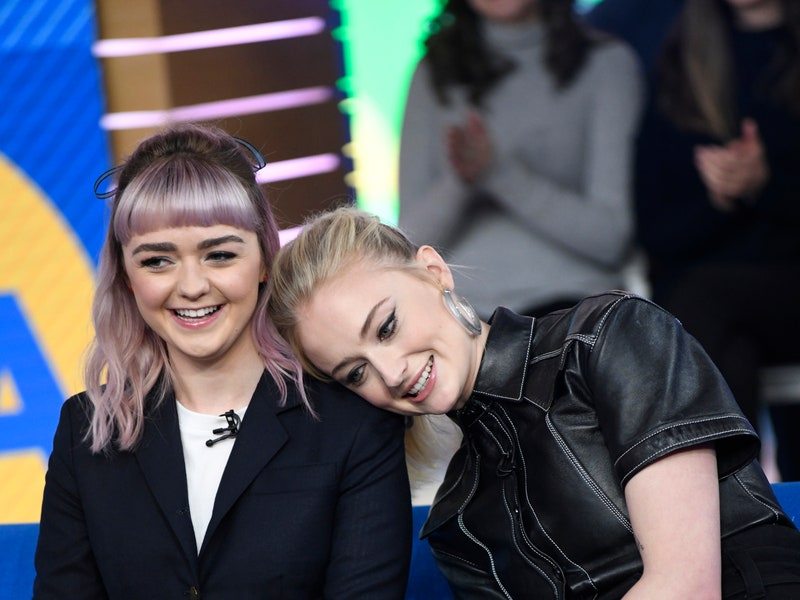 Sophie Turner rests her head on Maisie Williams' shoulder