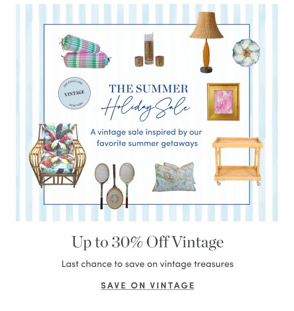 Up to 30 Percent Off Vintage