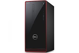 Dell Inspiron 3650 Red Chassis Intel Core i5-6400 Quad-core Win10 Pro Desktop w/ 12GB RAM, 1TB Hard Drive