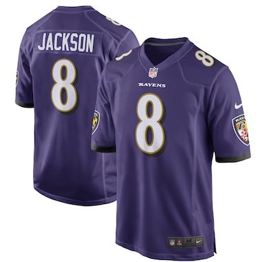 Nike Lamar Jackson Baltimore Ravens Purple Game Player Jersey
