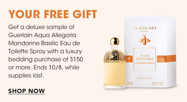 Your free gift: deluxe sample of Guerlain Aqua Allergoria