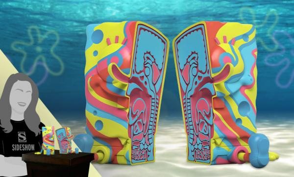 XXPOSED SpongeBob SquarePants (Rainbow Swirl Edition) Polystone Statue by Mighty Jaxx