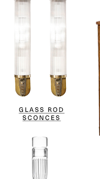 Glass Rod Sconces