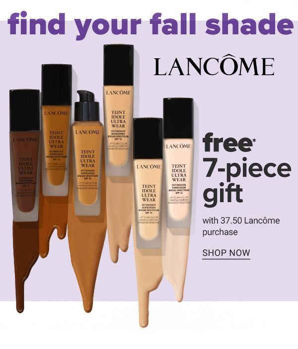 Free 7-piece gift with 37.50 Lancome purchase - Shop Now