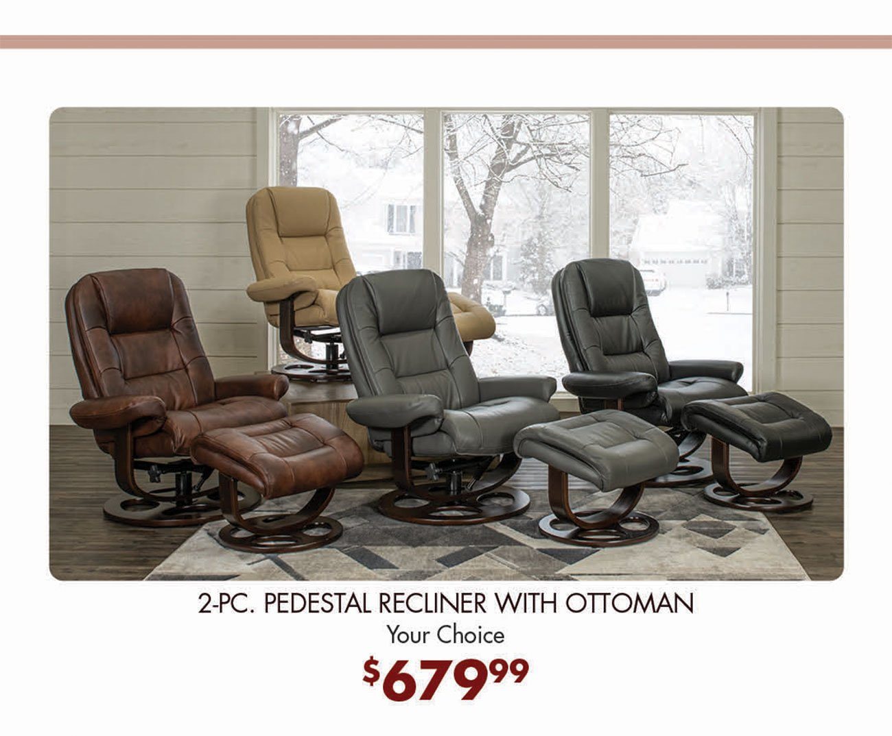 Pedestal-Recliners-with-Ottomans