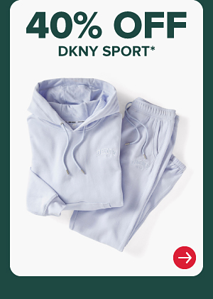 A light purple activewear set. 40% off DKNY sport.