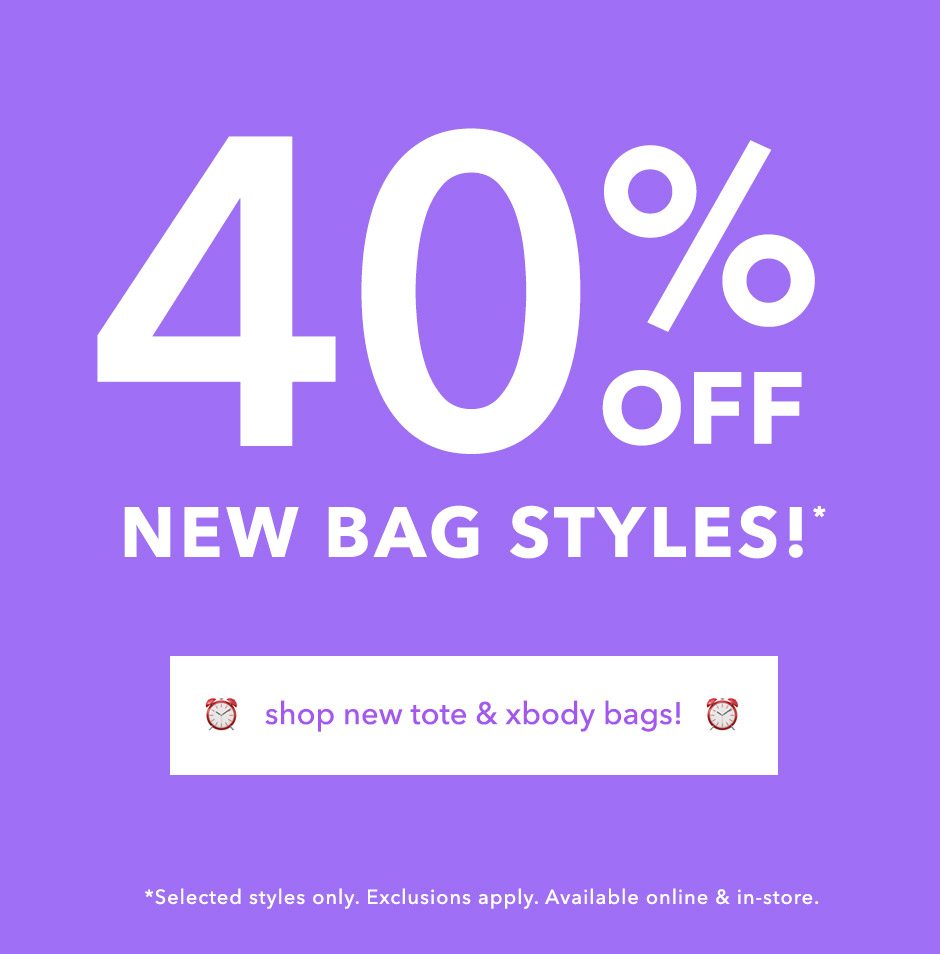 40% off Totes & Crossbody Bags