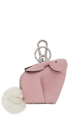 Loewe - Pink Bunny Charm Keychain