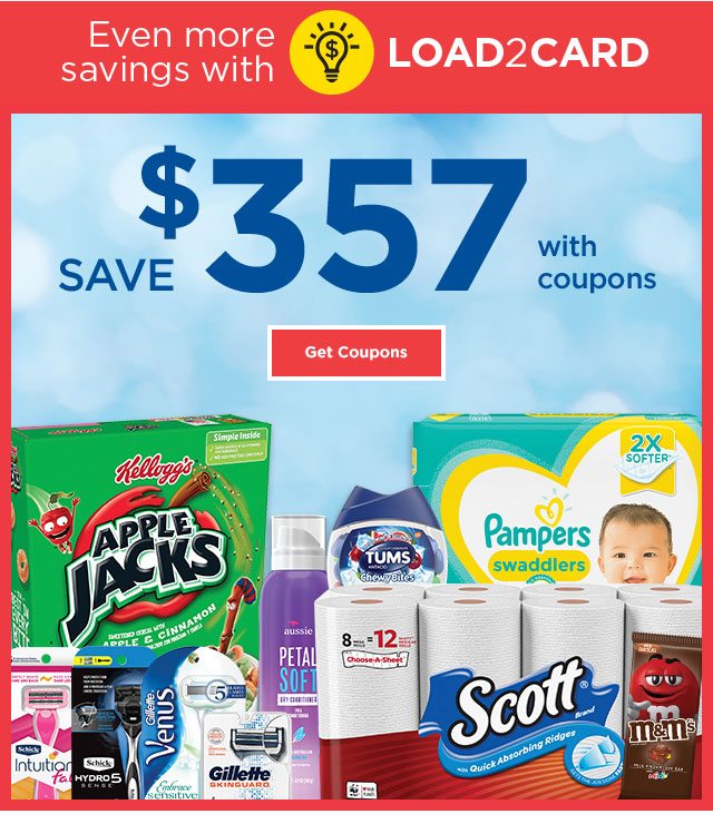 LOAD2CARD - SAVE $357 with COUPONS - Get Coupons