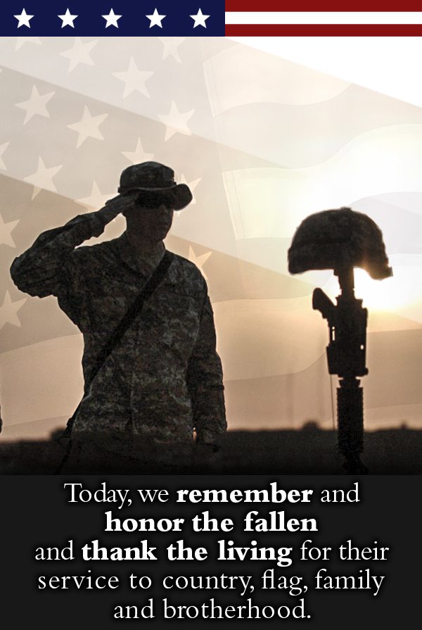 Today, we honor and remember the men and women who made the