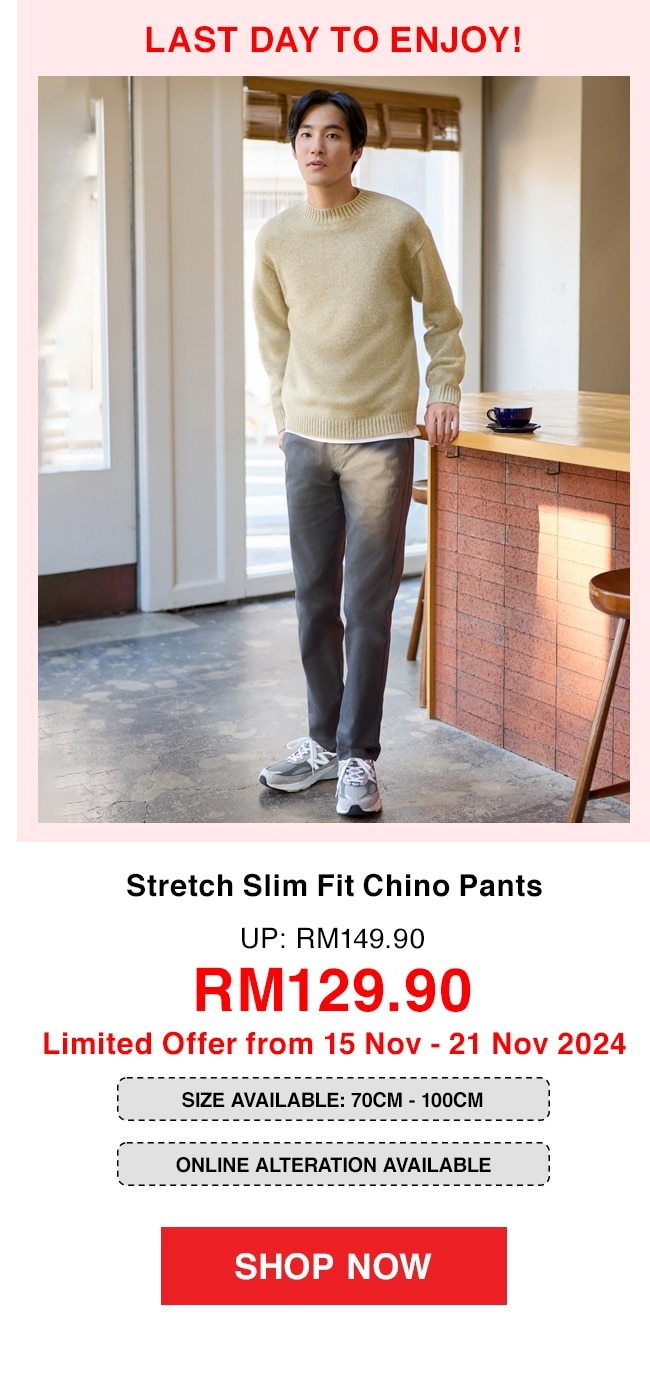 Stretch Slim Fit Chino Pants