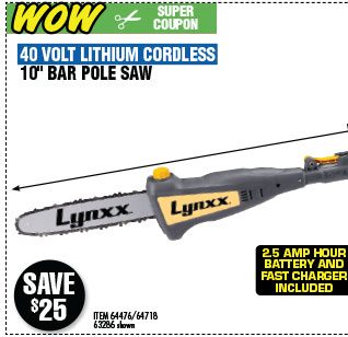 View 40V Lithium Cordless Pole Saw