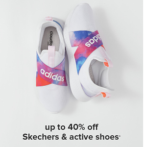 White adidas sneakers. Up to 40% off Skechers and active shoes. 