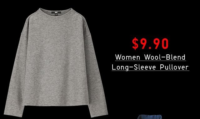 $9.90 WOMEN WOOL-BLEND LONG-SLEEVE PULLOVER