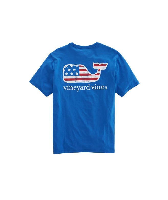 Flag Whale Graphic T-Shirt