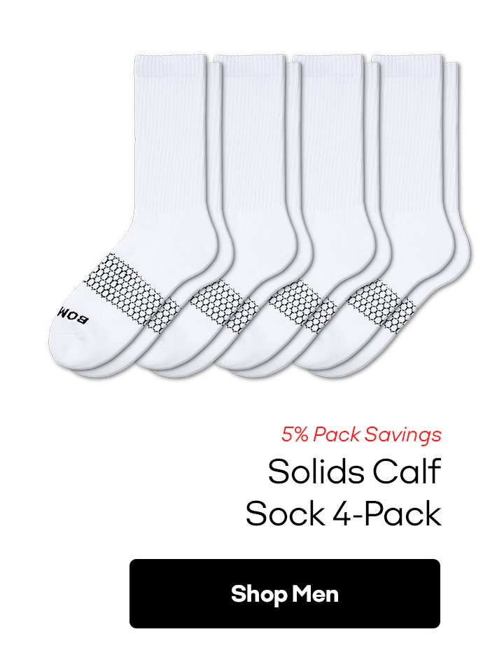 Solids Calf Sock 4 Pack [Shop Men]