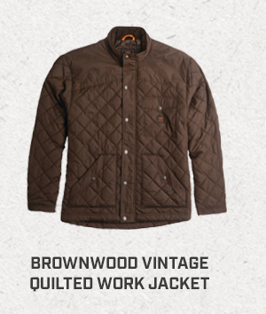 Brownwood Vintage Quilted Work Jacket 