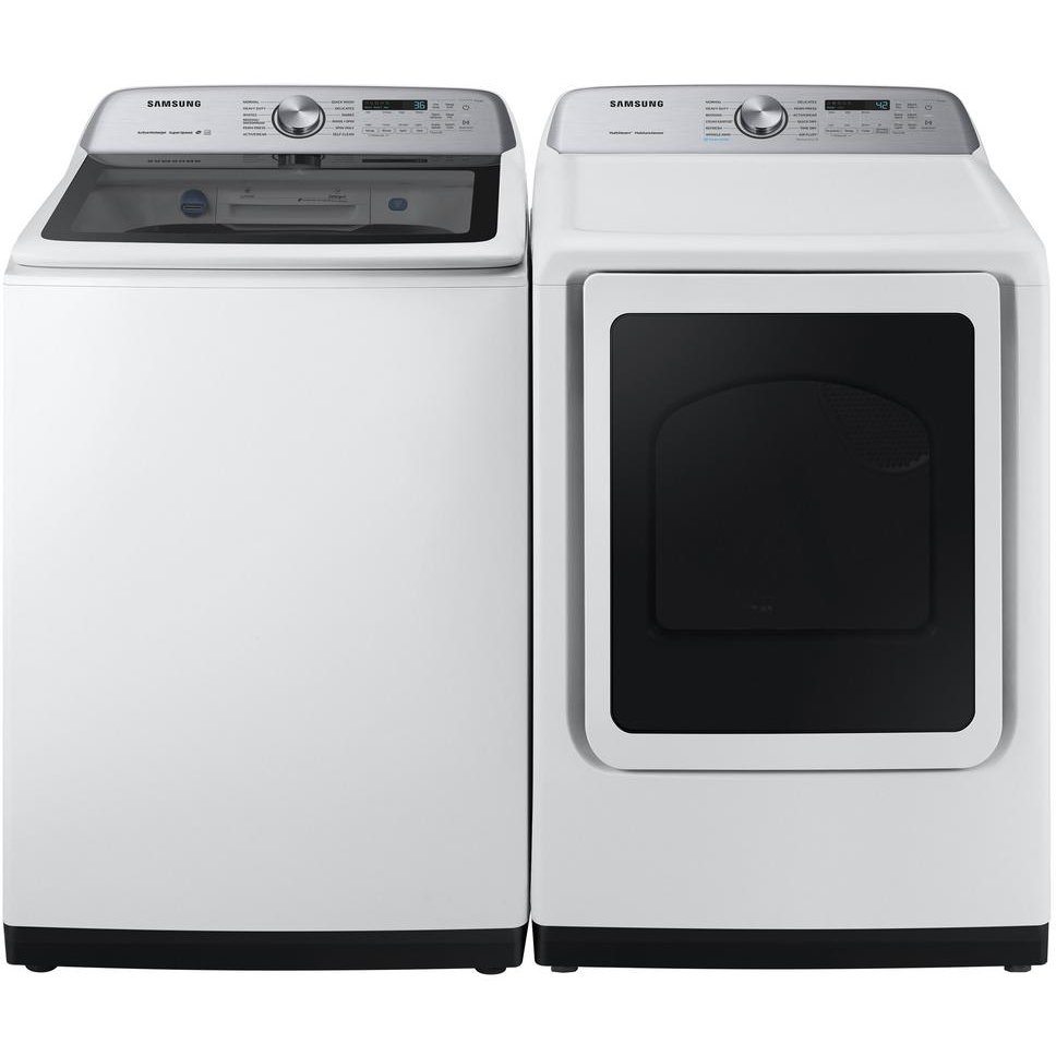 Samsung Top Load Washer and Dryer Pair - White 5400