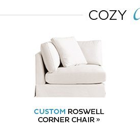 Custom Roswell Corner Chair