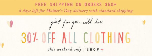 Shop 30% off apparel
