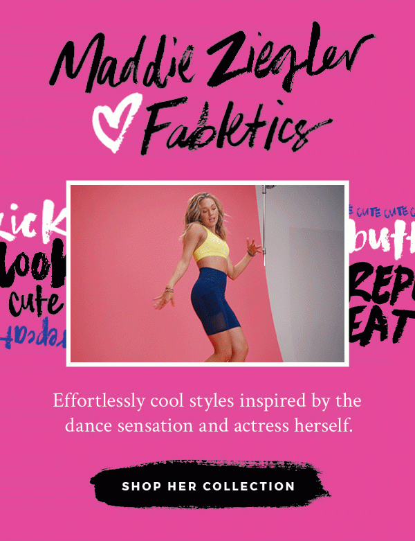 Maddie Ziegler And Fabletics Team Up For A Third Collection Infused With  Her Personal Poetry And Sketches