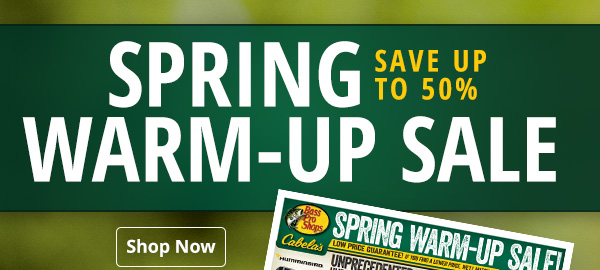 SPRING WARM-UP SALE - SAVE UP TO 50% | Shop Now