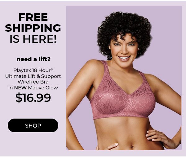Playtex 18 Hour Ultimate Lift & Support Wirefree Bra $16.99 + Ship Free