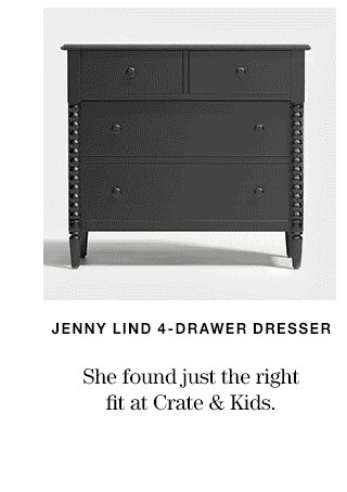 Jenny lind 4-drawer dresser