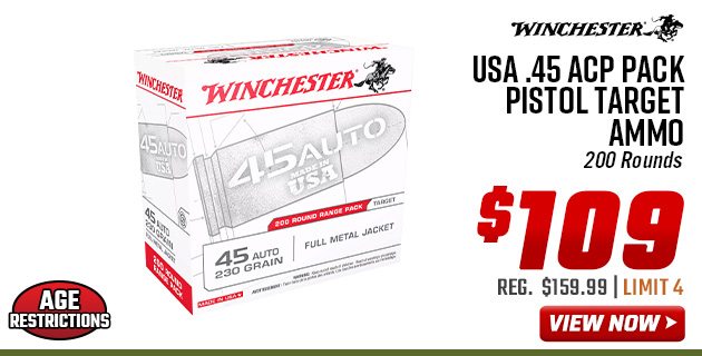 Winchester USA .45 ACP Pack Pistol Target Ammo