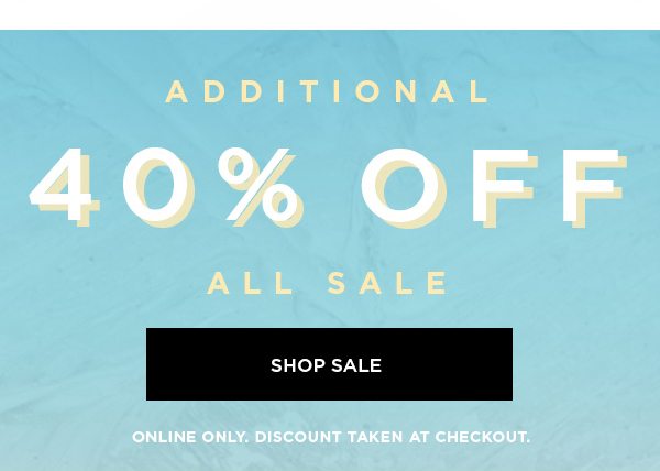 40% Off Shop Sale