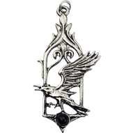 Crystal Raven Pendant