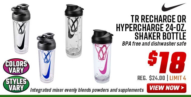 Nike TR Recharge or Hypercharge 24-oz. Shaker Bottle