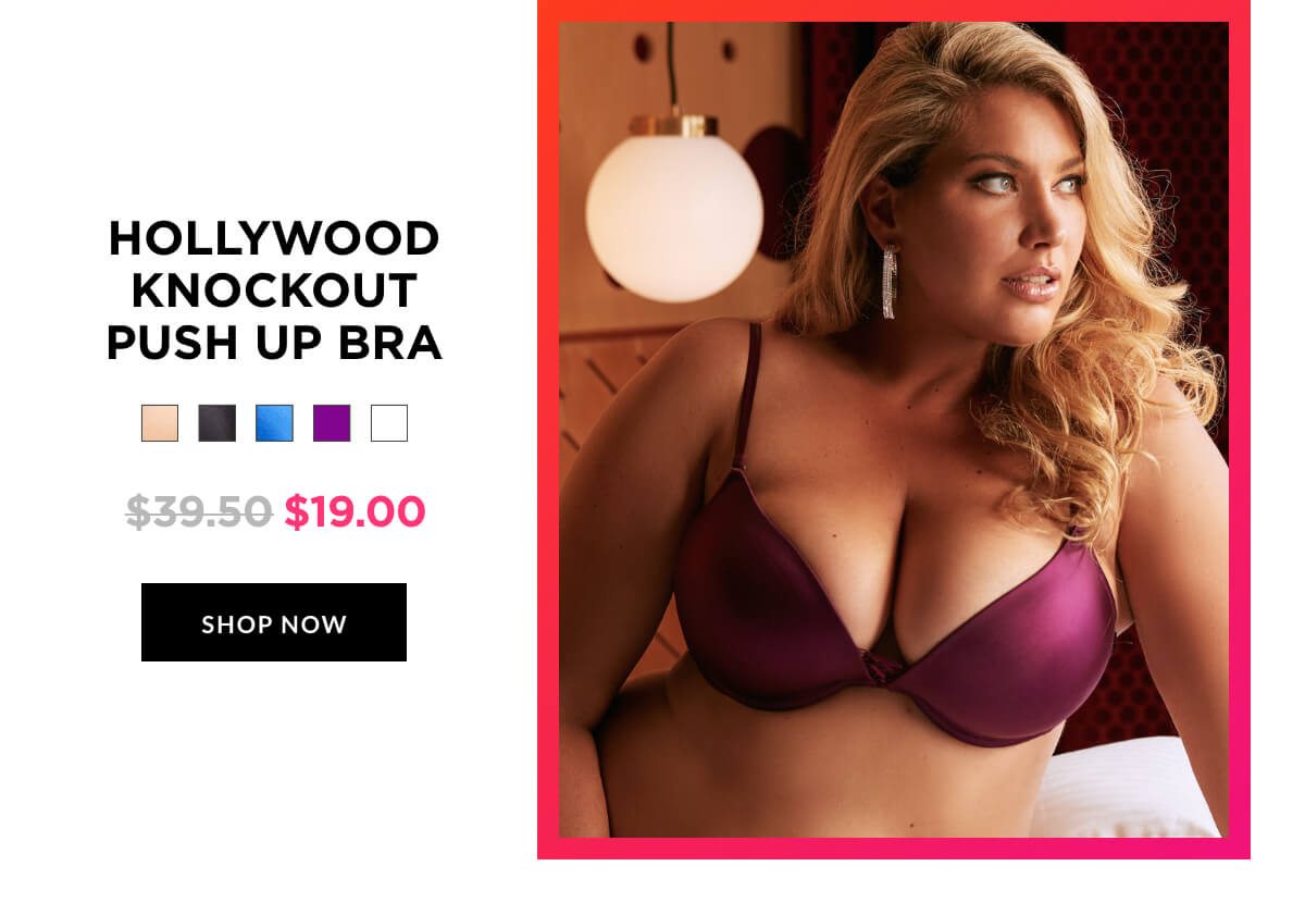 hollywood knockout push up bra