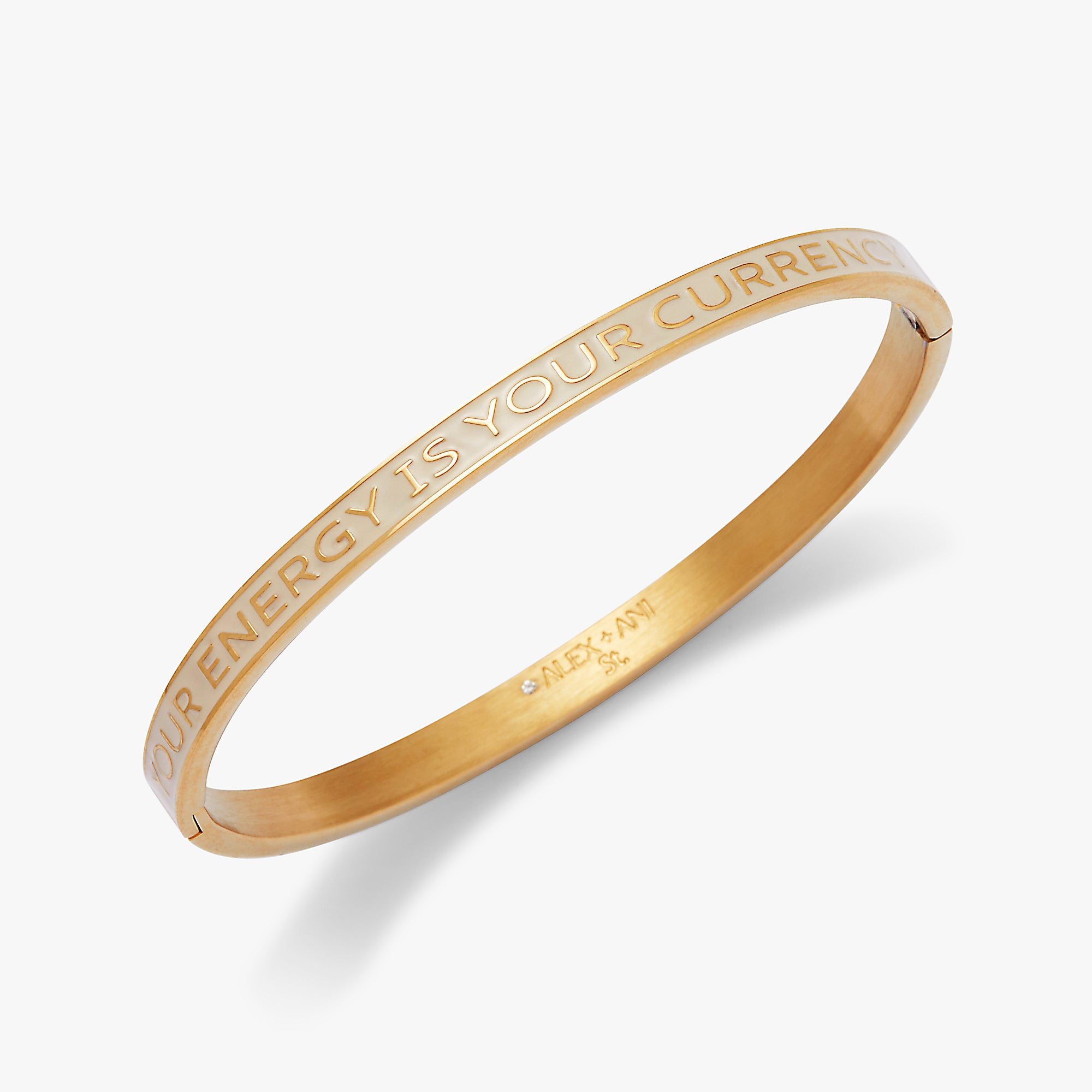 Image of 'Your Energy Is Your Currency' Hinge Bangle