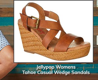 Jellypop Tahoe Casual Wedge Sandals