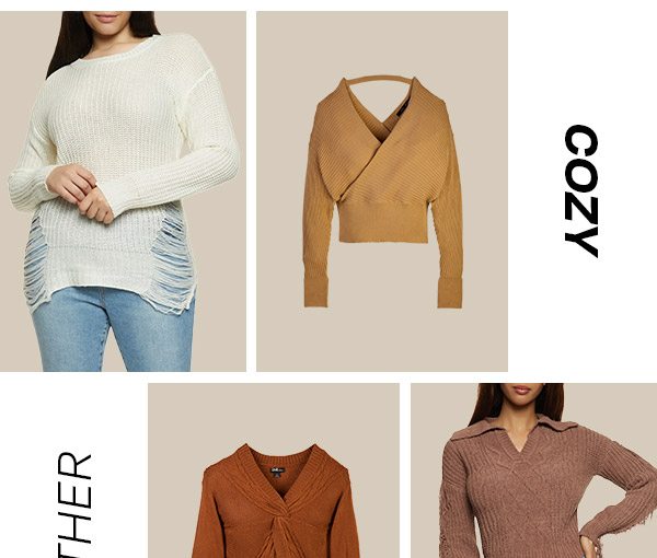 COZY WEATHER ESSENTIALS Sweaters from $9.99