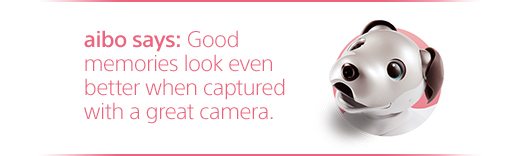 aibo says: Good memories look even better when captured with a great camera.