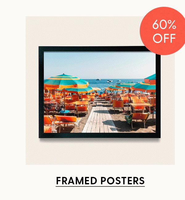 60% Off | Shop Framed Posters