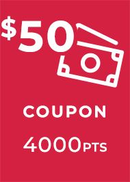 $50 OFF Coupon = 4000 pts
