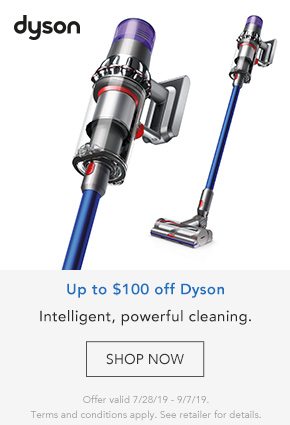 Save up to $100 off Dyson