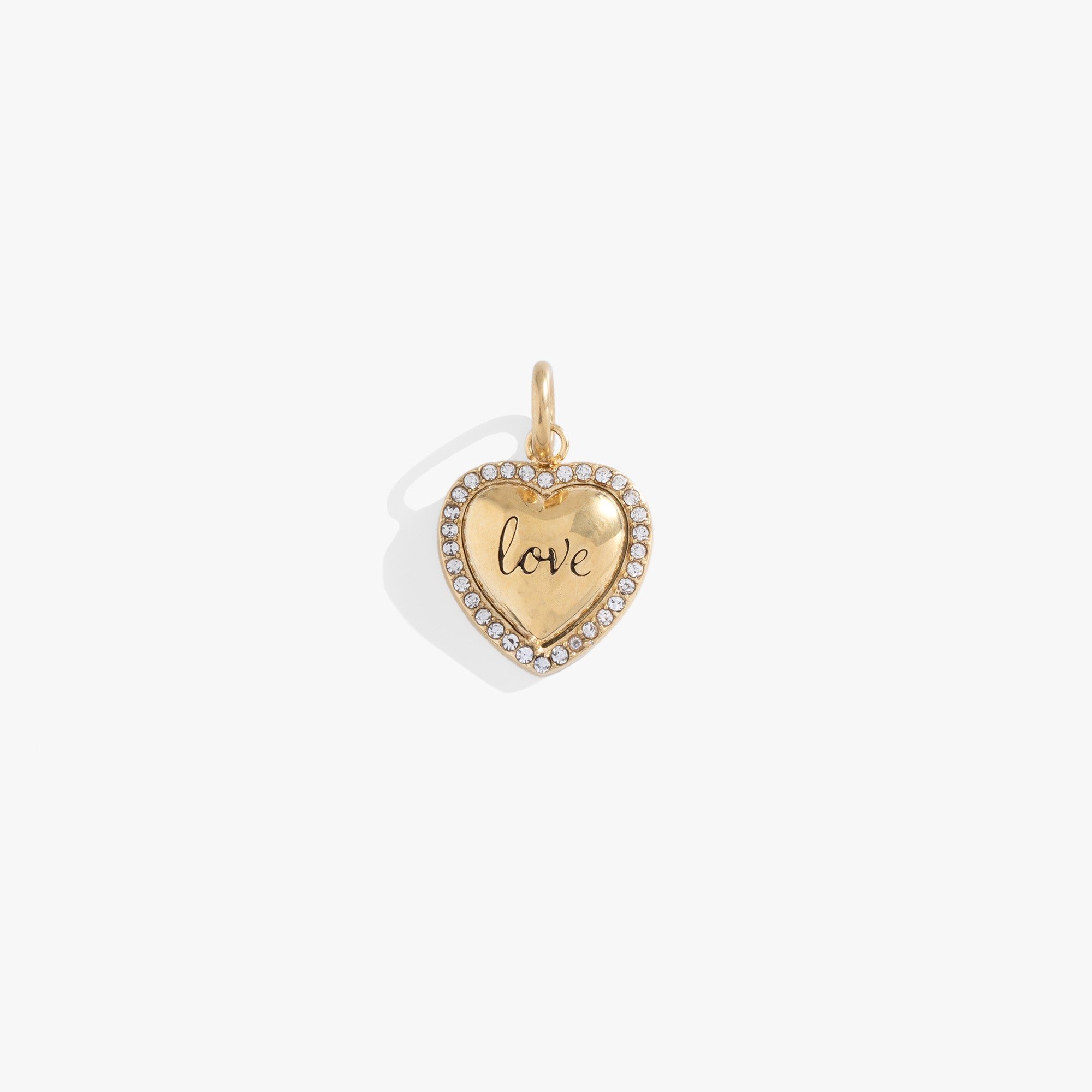 Image of Love Pave Heart Interchangeable Charm